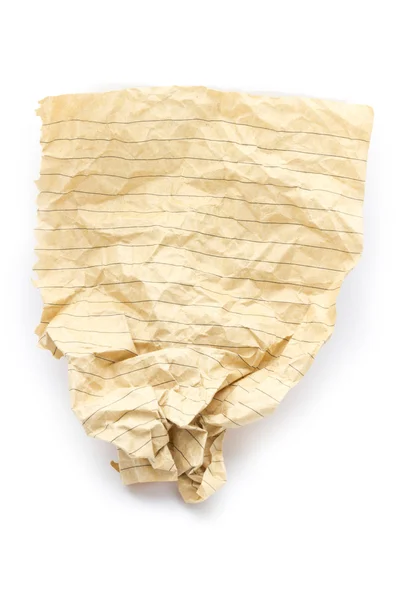 Crumpled page — Stock Photo, Image