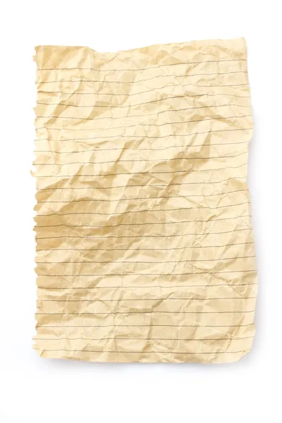 Crumpled page — Stock Photo, Image