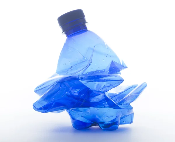 sıkılmış plastik şişe