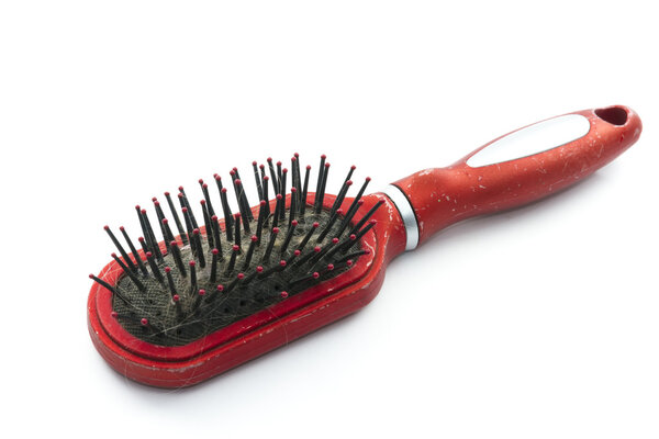 unhygienic hairbrush