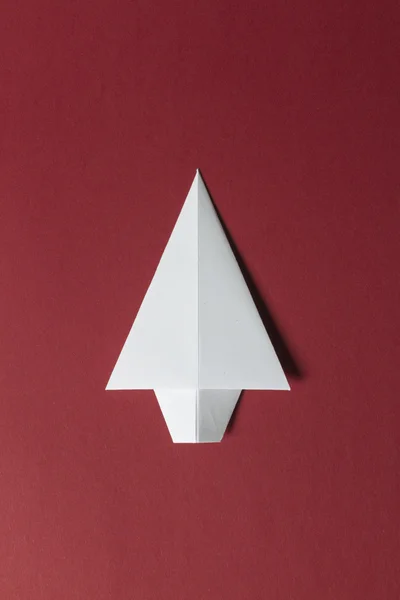 Origami χριστουγεννιάτικα δέντρο — Φωτογραφία Αρχείου