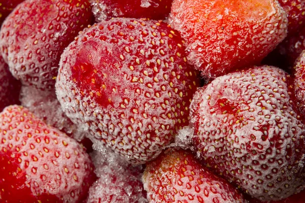 Tiefkühl-Erdbeeren — Stockfoto