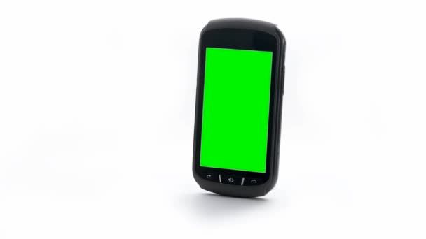 Smartphone con marcador de posición — Vídeo de stock