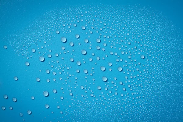 Gotas no azul — Fotografia de Stock