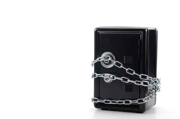 Steel safe with money , money saving concept — Stock Photo, Image