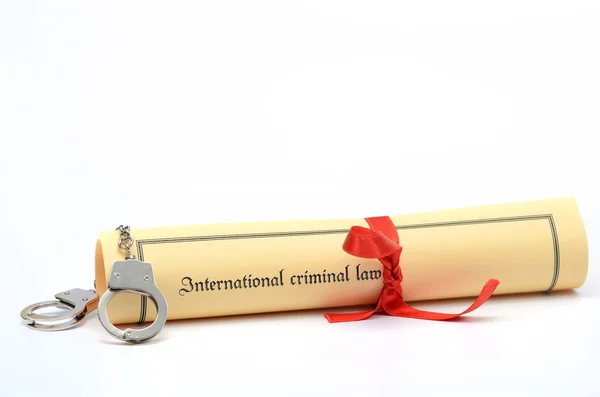 Міжнародне кримінальне право — стокове фото