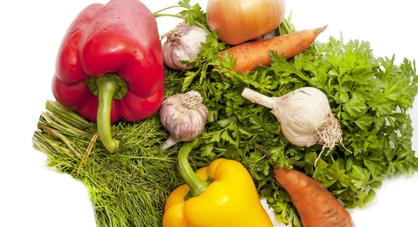 Frisches Gemüse und Gemüse — Stockfoto