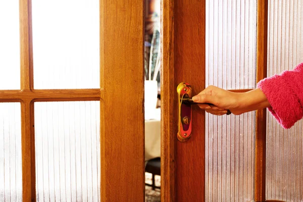 木製のドアの開口部 — ストック写真