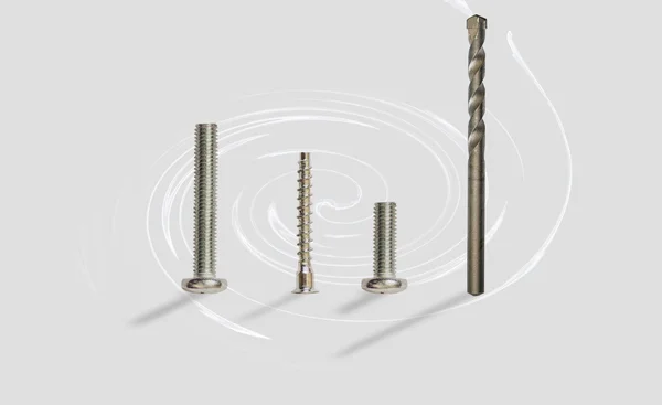 Different metal bolts — Stock Photo, Image