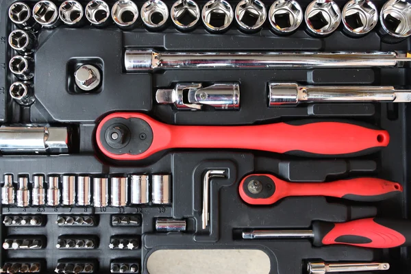 Tool kit for the mechanic — Stock Photo, Image