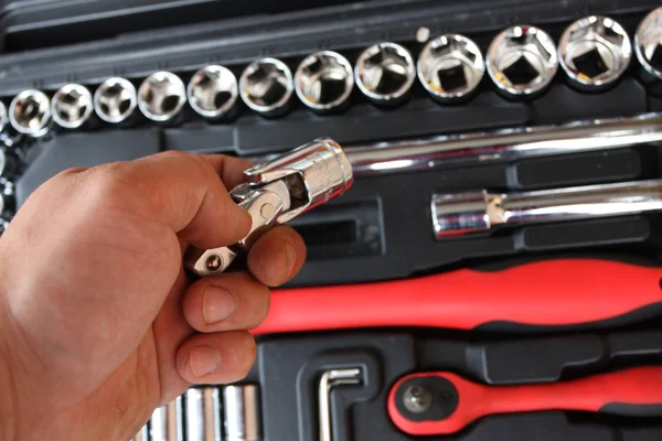 Tool kit for the mechanic — Stock Photo, Image