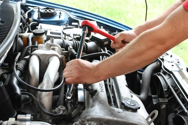 Processo di riparazione auto — Foto Stock