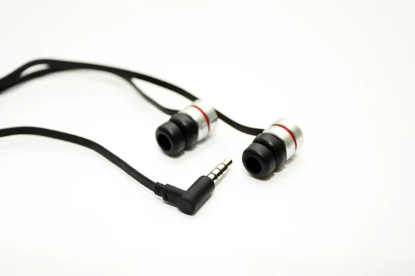 Los auriculares más musicales para un reproductor con un enchufe —  Fotos de Stock