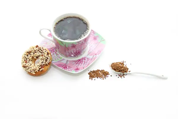 Café da manhã com biscoitos — Fotografia de Stock