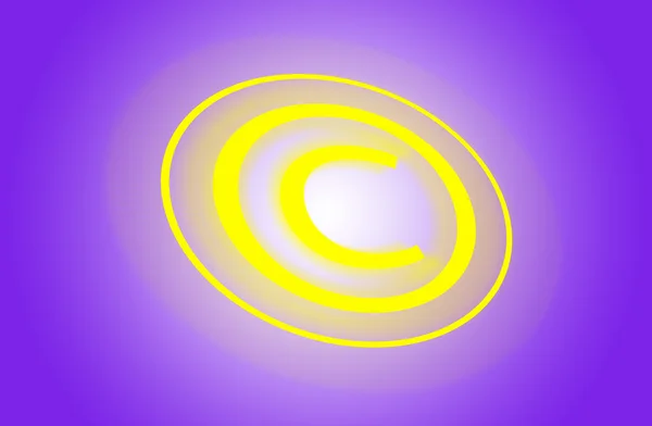 Segno, simbolo, emblema del copyright — Foto Stock