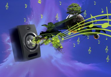 müzik bir harika sondaj çizimi 