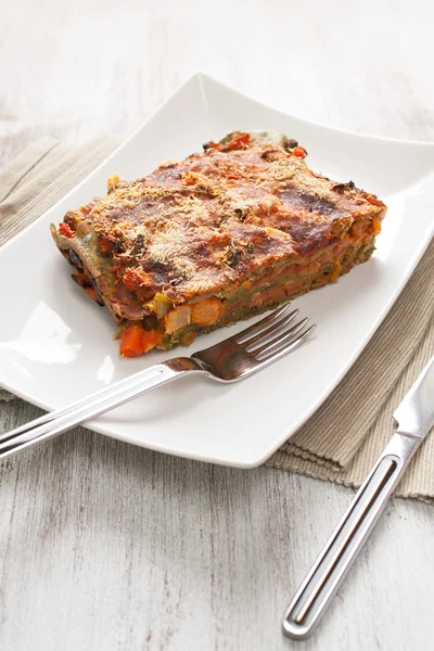 Vegetarian lasagne — Stock Photo, Image