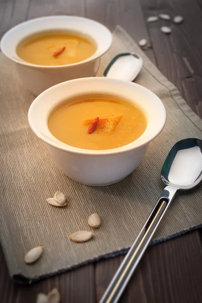 Sopa de calabaza — Foto de Stock