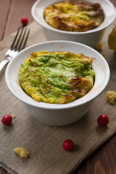 Filled cabbage in bowl — Stock Photo, Image