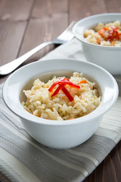 Arroz vegetariano — Fotografia de Stock