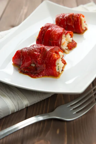 Capsicum en rijst roulade — Stockfoto