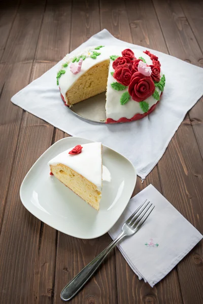Dekorerad tårta — Stockfoto