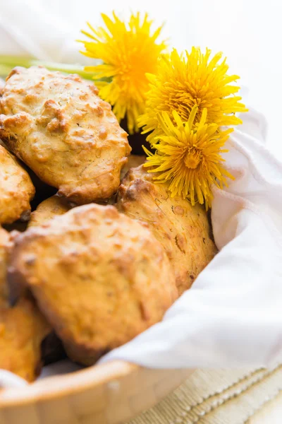 Biscuits aux fleurs de pissenlit — Photo