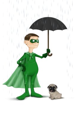 Super Normal Hero clipart