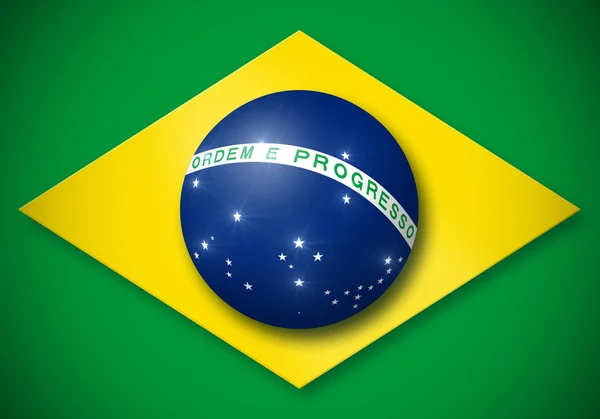 Brazil flag — Stock Photo, Image