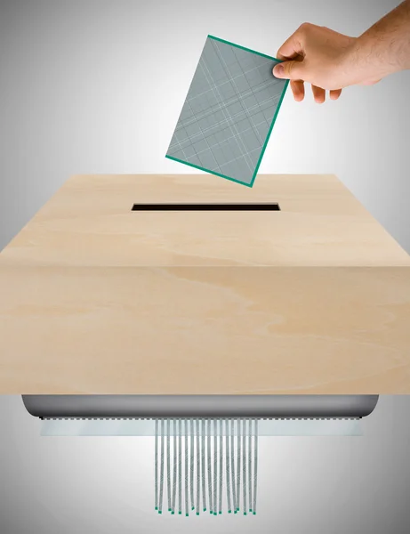 Ballot worthless — Stock Photo, Image