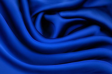 Doku, arka plan, desen. Mavi ipek, pamuk ya da yün kumaş. Güzel kumaş deseni