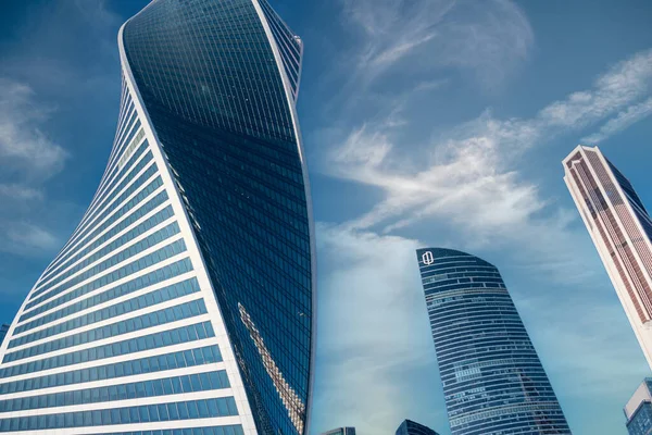 Mosca Russia Febbraio 2021 Evolution Tower Grattacielo Esterno Mosca International — Foto Stock