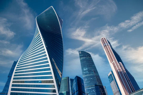モスクワ ロシア 2021年2月2日 進化の塔 スカイスクレーパー外装 モスクワ国際ビジネスセンター — ストック写真