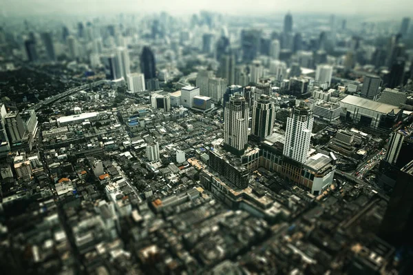 Vue Aérienne Des Immeubles Bureaux Modernes Bangkok Condominium Dans Ville — Photo