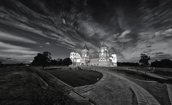 Mir Belarus Scenic View Mir Castle Complex Architectural Ensemble Feudalism — Stock Photo, Image