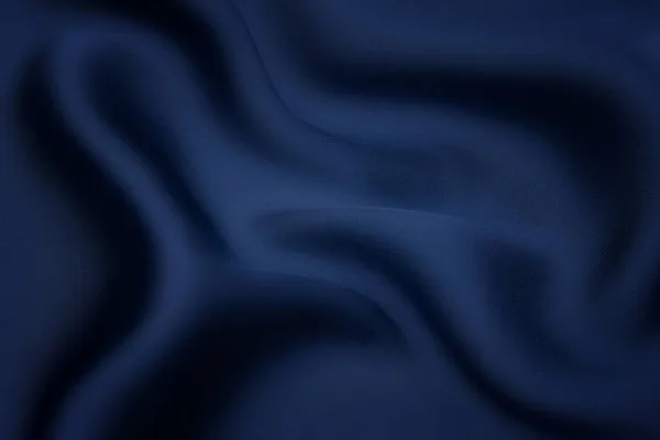 Крупним Планом Текстура Натуральної Синьої Тканини Або Тканини Одного Кольору — стокове фото