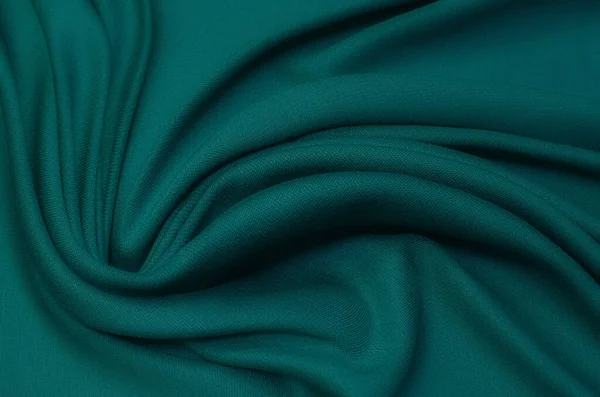 Textura Fondo Patrón Textura Seda Verde Tela Algodón Hermosa Esmeralda — Foto de Stock