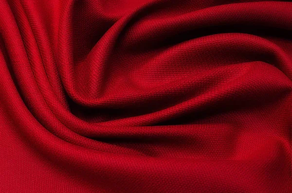 Közelkép Textúra Természetes Piros Vagy Rózsaszín Szövet Vagy Szövet Azonos — Stock Fotó