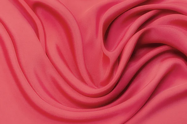 Närbild Textur Naturligt Rött Eller Rosa Tyg Eller Tyg Samma — Stockfoto