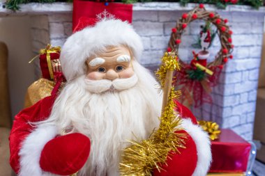 Noel Baba oyuncağı, Noel Baba heykeli ve Noel Baba 'nın yakın çekimi 