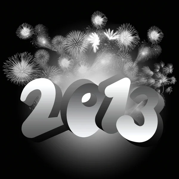 Logo voor gelukkig nieuw jaar 2013 — Stockfoto