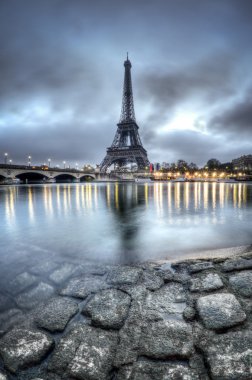 gece - Fransa Paris görünümü