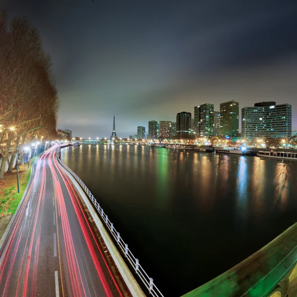 夜 - フランス パリ観 — ストック写真