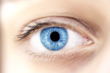 bir güzel mavi kadının gözünde technology co mavi halkalar görünümünü