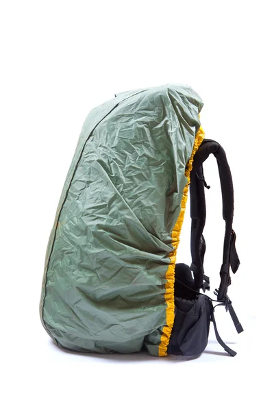 Trekking backpack on high definition isolated on a white backgro — Stock Photo, Image