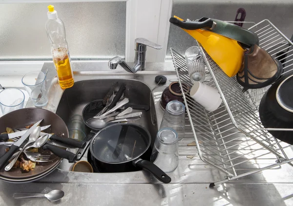 洗碗概念 — 图库照片