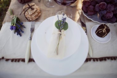 Düğün masa süslü