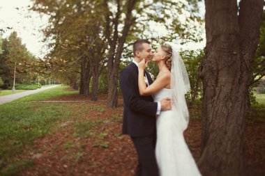 Gelin ve damat doğada