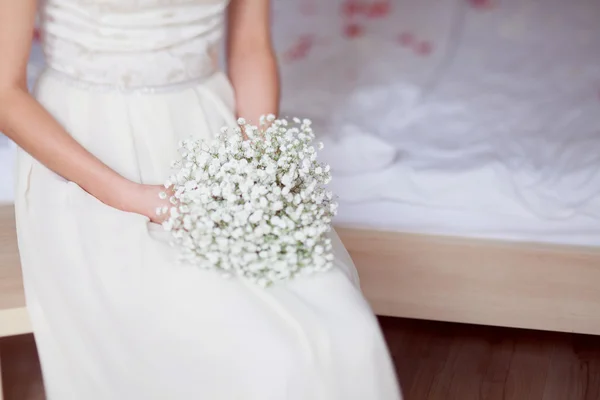 Buquê de noiva de Gypsophila — Fotografia de Stock