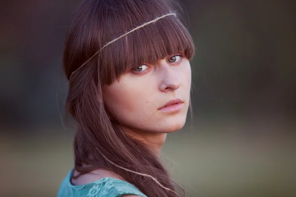 Beautiful brunette woman — Stock Photo, Image